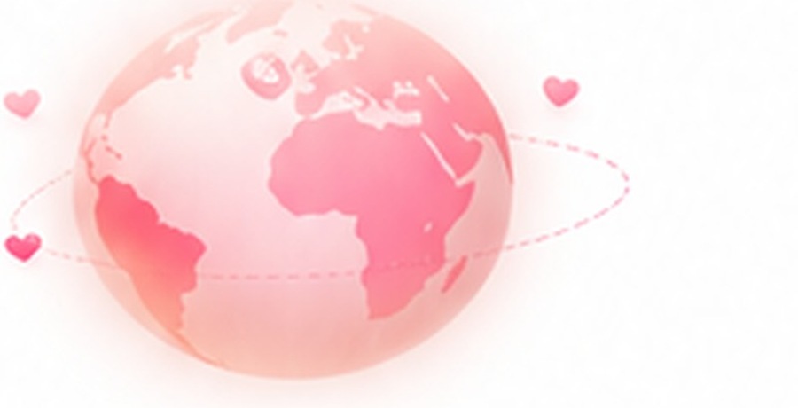 Worldwide marriage discovery illustration